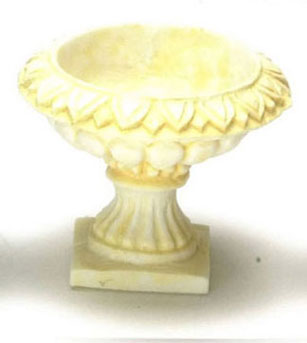 Dollhouse Miniature Victorian Urn, Ivory, 6Pcs